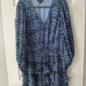 Express ruffle tier dress